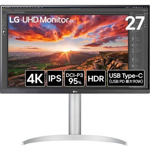 LG UHD Monitor 4K 27UP850K-W 27インチ 4Kモニター IPSパネル HDR400