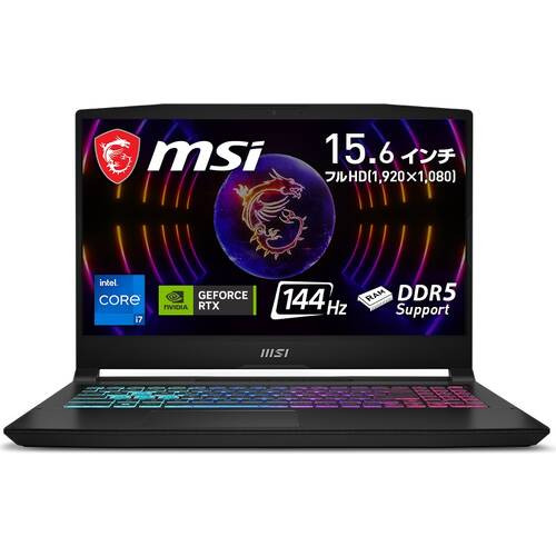 Katana-15-B12VGK-039JP　[ 15.6型 / フルHD(144Hz) / i7-12650H / RTX4070 / RAM:16GB / SSD:1TB / Windows 11 Home / ブラック ]