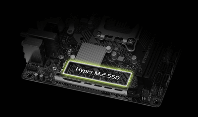 高速 Gen4 NVMe M.2 対応スロット