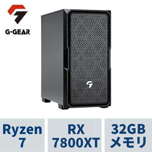 ゲーミングPC  GE7A-H254BH/WE1 Ryzen7 5700X /RADEON RX7800XT /32GBメモリ /1TB SSD