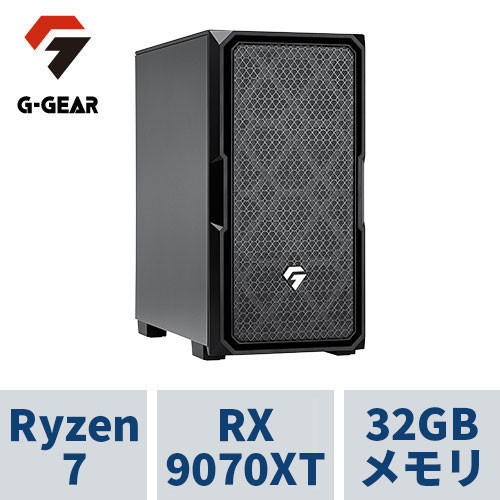 ゲーミングPC  GE7A-K261BH/CP1 Ryzen7 /RADEON RX9070XT /32GBメモリ /1TB SSD /WiFi+Bluetooth対応