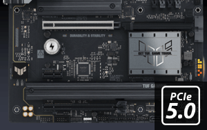 PCI Express 5.0に対応したPCIeスロットとM.2スロット