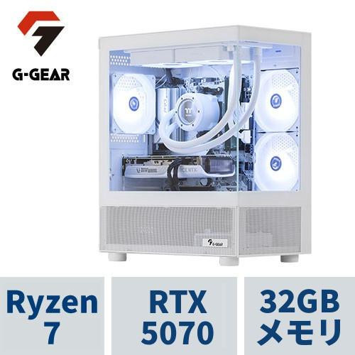 ゲーミングPC  White GP7A-F260B/A/CP2 Ryzen7 /RTX5070 /32GBメモリ /1TB SSD /WiFi+BT対応、水冷仕様