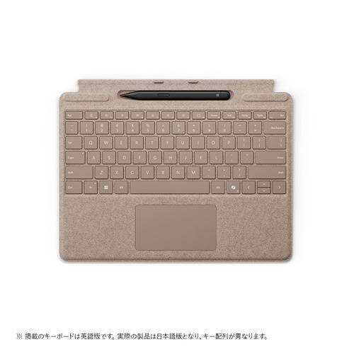 Surface Pro キーボード（ペン収納付き/スリム ペン付き） デューン　8X6-00163