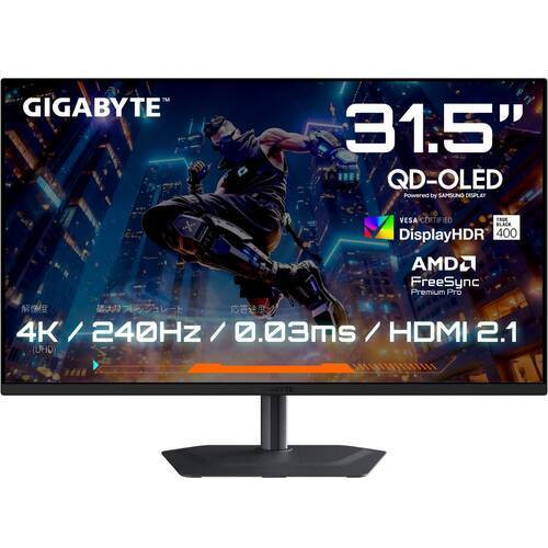 MO32U2 Gaming Monitor 31.5インチ 4K QD-OLED 240Hz 0.03ms