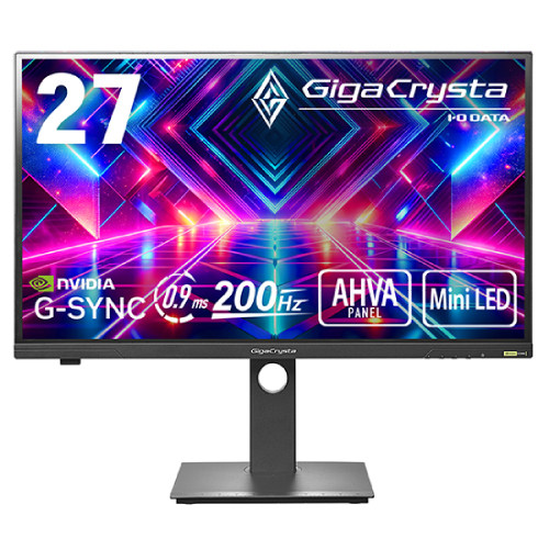 GigaCrysta KH-GDQ271JLAQ 27インチ WQHD(QHD)2560ｘ1440 ゲーミングモニター 200Hz AHVA MiniLED 量子ドット HDR1000