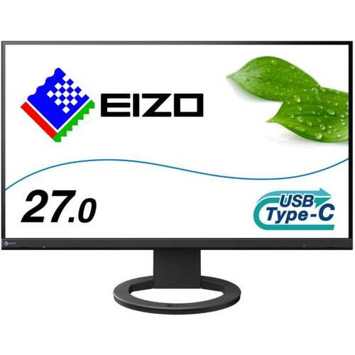 FlexScan EV2720S-BK  (ブラック) 27インチ WQHD 2560x1440 IPS フレームレスモニター USB Type-C対応