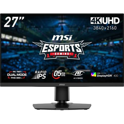 MAG 272URDF E16 27インチ ゲーミングモニター 4K160Hz/FHD320Hz RapidIPS 0.5ms(GTG)
