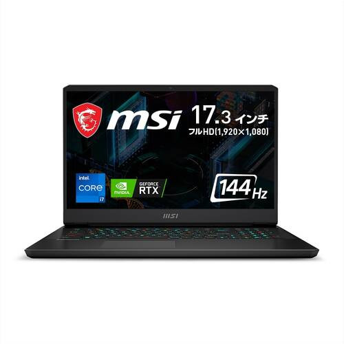 GP76-11UG-1023JP GP76 Leopard [ 17.3型 (144Hz) / フルHD / i7-11800H / RTX3070 / RAM:16GB / SSD:1TB / Windows 11 Home / ブラック ]