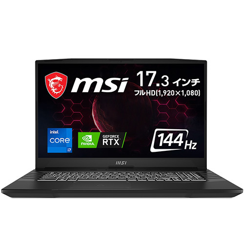 Pulse-GL76-12UEK-452JP [ 17.3型(144Hz) / フルHD / i7-12700H / RTX3060 / RAM:16GB / SSD:1TB / Windows 11 Home / チタニウムグレー ]
