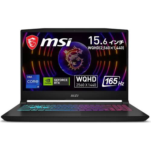 Katana-15-B13VFK-879JP Katana 15 B13V [ 15.6型 / WQHD(165Hz) / i9-13900H / RTX4060 / RAM:32GB / SSD:1TB / Windows 11 Home / ブラック ]