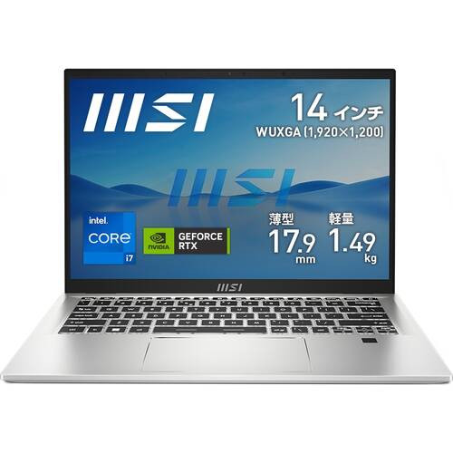 Prestige-14H-B12UCX-099JP [ 14型 / 1920×1200 / i7-12650H / RTX2050 / RAM:32GB / SSD:512GB / Windows 11 Home / アーバンシルバー ]