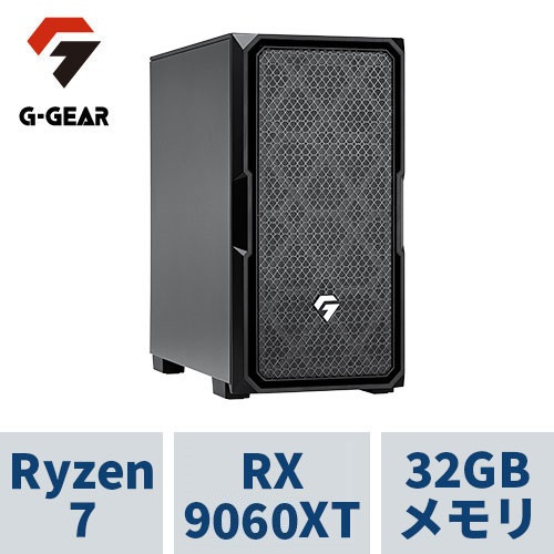 【3月限定価格】ゲーミングPC  GE7A-E260B/C/CP8 Ryzen7 /RX9060XT(16GB版) /32GBメモリ /1TB SSD /WiFi7+Bluetooth対応 /B850