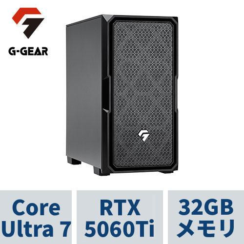 ゲーミングPC  GE7J-C257B/SP1 CoreUltra7 /RTX5060Ti(8GB版) /32GBメモリ /1TB SSD /WiFi7+Bluetooth対応