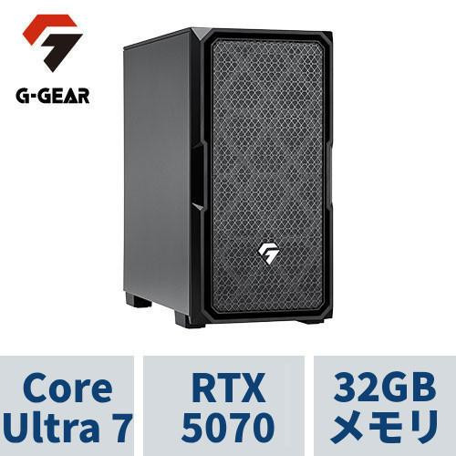 ゲーミングPC  GE7J-K257B/CP4 CoreUltra7 /RTX5070 /32GBメモリ /1TB SSD /WiFi7+Bluetooth対応 ※5台限定