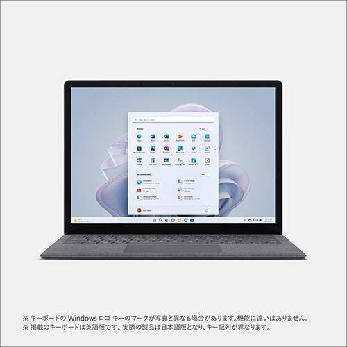 RBG-00020 Surface Laptop 5 [ 13.5型 / 2256×1504 タッチパネル / i7-1255U / RAM:16GB / SSD:512GB / Windows 11 Home / MS Office H&B / プラチナ(Alcantara) ]