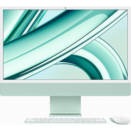 iMac 24 Retina 4.5K MQRN3J/A [ 24型 / 4480×2520 / Apple M3(8C/10G) / RAM:8GB / SSD:256GB / Mac OS / グリーン ]