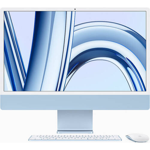 iMac 24 Retina 4.5K MQRQ3J/A [ 24型 / 4480×2520 / Apple M3(8C/10G) / RAM:8GB / SSD:256GB / Mac OS / ブルー ]