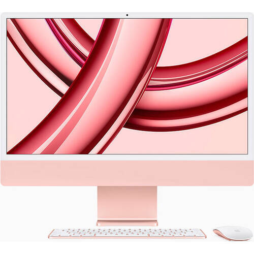 iMac 24 Retina 4.5K MQRT3J/A [ 24型 / 4480×2520 / Apple M3(8C/10G) / RAM:8GB / SSD:256GB / Mac OS / ピンク ]