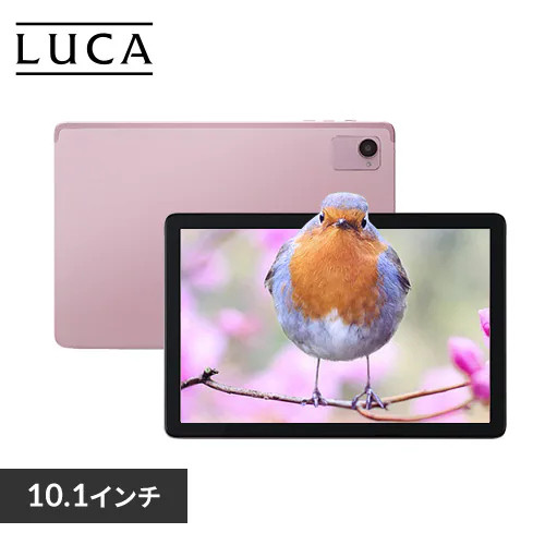 タブレットPC LUCA TE10D1M64-KV1P [10.1型 /UNISOC T606 /RAM:4GB /ストレージ:64GB /WXGA タッチパネル /Android /Wi-Fi /ピンク]