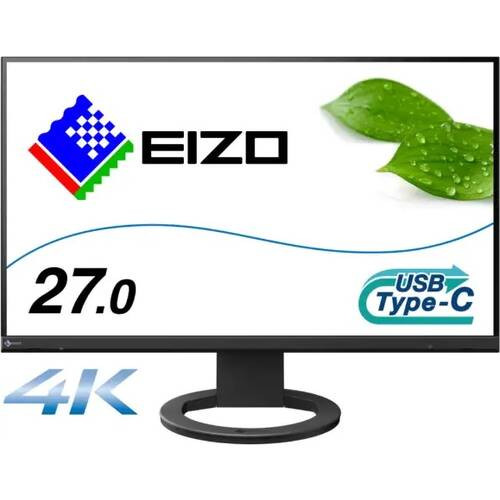 FlexScan EV2740S-BK ブラック 27インチ 4Kビジネス向けモニター IPSパネル Type-C接続＆給電